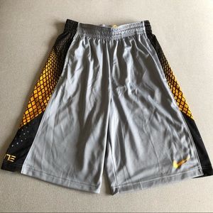 Nike Men’s Black and Gold Shorts